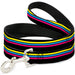 Dog Leash - Racing Stripes Black Yellow Blue Pink Dog Leashes Buckle-Down   