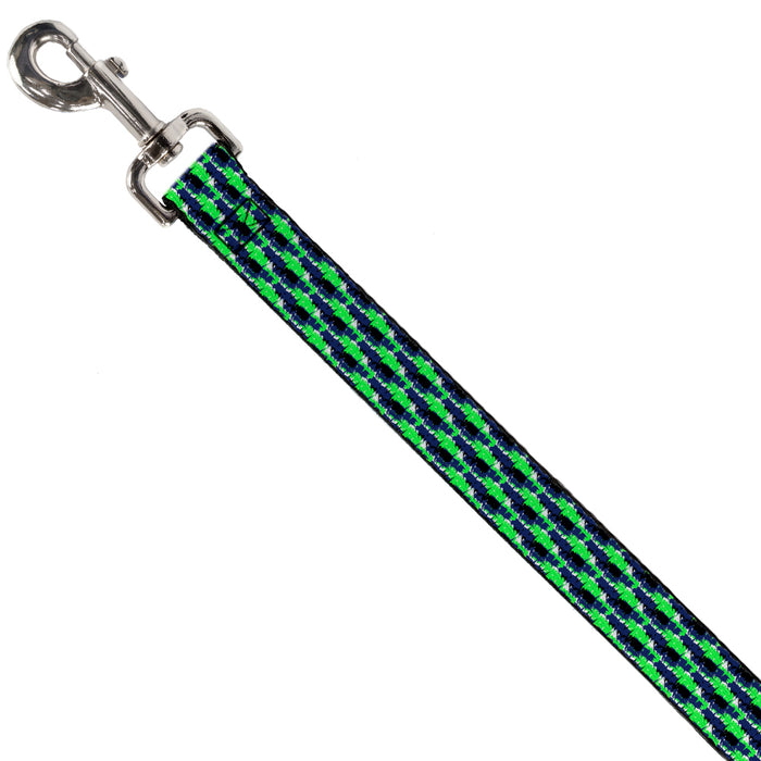 Dog Leash - Abstract Scribble Black/Blue/Neon Green Dog Leashes Buckle-Down   