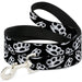 Buckle-Down Dog Leash - Brass Knuckles Black/White Dog Leashes Buckle-Down   