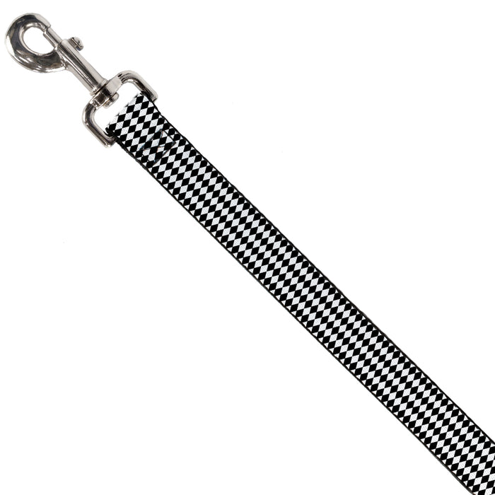 Dog Leash - Diamonds Stripe White/Black Dog Leashes Buckle-Down   