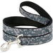 Dog Leash - Digital Camo2 Grays Dog Leashes Buckle-Down   