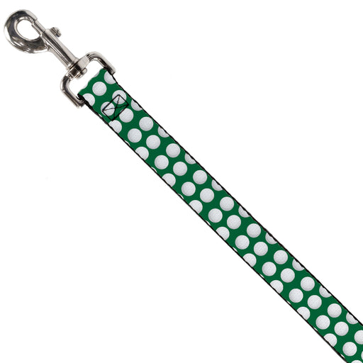 Dog Leash - Golf Balls Green/White Dog Leashes Buckle-Down   