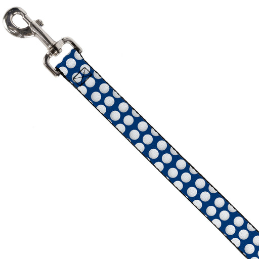 Dog Leash - Golf Balls Blue/White Dog Leashes Buckle-Down   