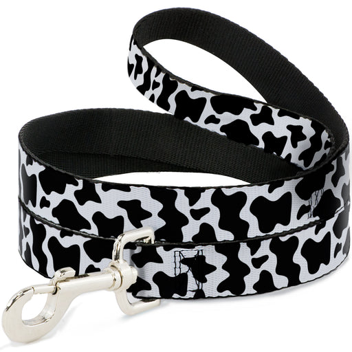 Dog Leash - Cow Pattern Print White/Black Dog Leashes Buckle-Down   