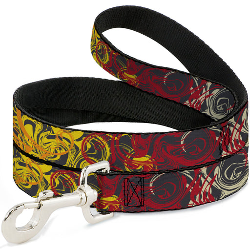 Dog Leash - Swirl Mix Gray/Multi Color Dog Leashes Buckle-Down   