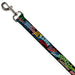 Dog Leash - Slang Verbiage Stacked Black/Multi Color Dog Leashes Buckle-Down   