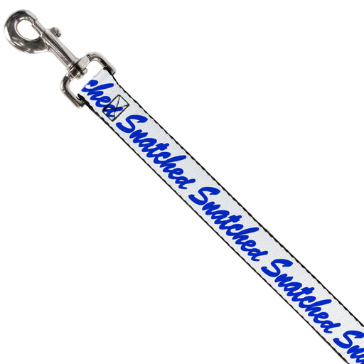 Dog Leash - SNATCHED Script  White/Blue Dog Leashes Buckle-Down   