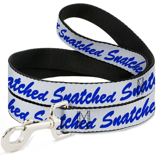 Dog Leash - SNATCHED Script  White/Blue Dog Leashes Buckle-Down   