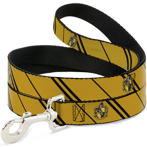 Dog Leash - HUFFLEPUFF Crest/Stripe Yellow/Black Dog Leashes Warner Bros.   