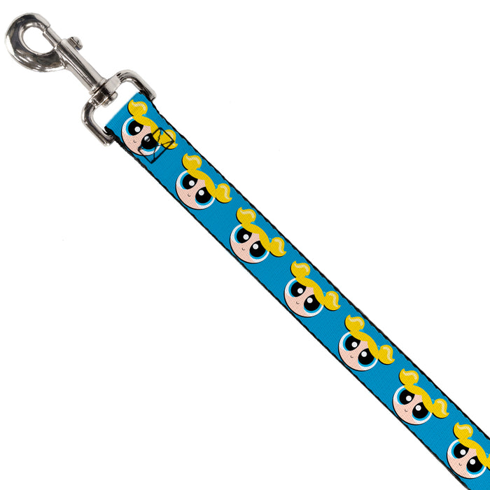 Dog Leash - The Powerpuff Girls Bubbles Face Close-Up Blue Dog Leashes Warner Bros. Animation   