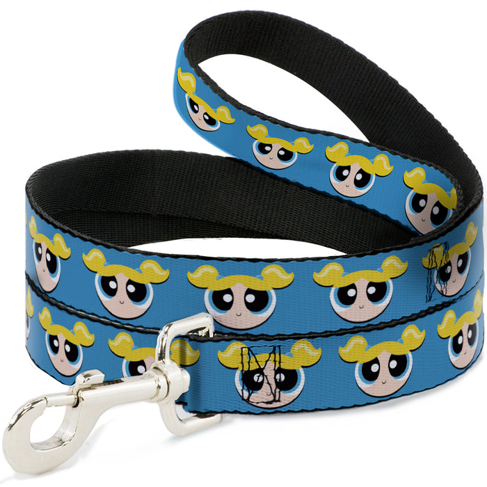 Dog Leash - The Powerpuff Girls Bubbles Face Close-Up Blue Dog Leashes Warner Bros. Animation   