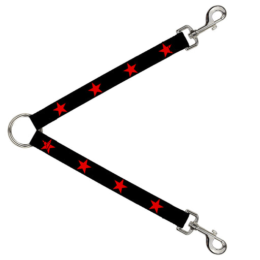 Dog Leash Splitter - Star Black/Red Dog Leash Splitters Buckle-Down   