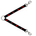 Dog Leash Splitter - Star Black/Red Dog Leash Splitters Buckle-Down   