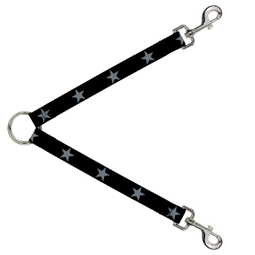 Dog Leash Splitter - Star Black/Silver Dog Leash Splitters Buckle-Down   