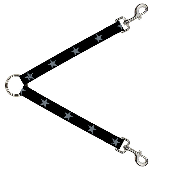 Dog Leash Splitter - Star Black/Silver Dog Leash Splitters Buckle-Down   