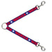 Dog Leash Splitter - 'MERICA/Star Blue/Red/White Dog Leash Splitters Buckle-Down   