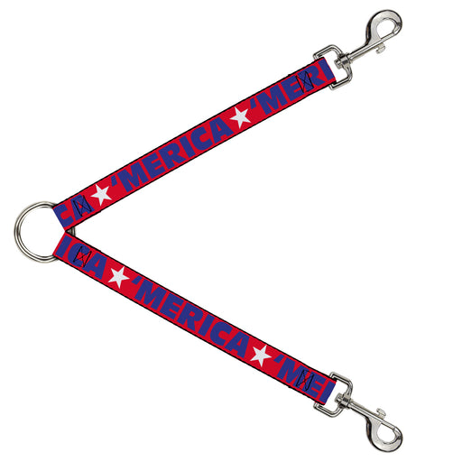 Dog Leash Splitter - 'MERICA/Star Red/Blue/White Dog Leash Splitters Buckle-Down   