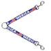Dog Leash Splitter - MERICA/US Flag Blue/White/Red Dog Leash Splitters Buckle-Down   