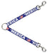 Dog Leash Splitter - 'MERICA/USA Silhouette Blue/White/US Flag Dog Leash Splitters Buckle-Down   