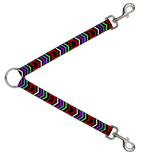 Dog Leash Splitter - Arrows Black/Multi Color Dog Leash Splitters Buckle-Down   