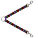 Dog Leash Splitter - Arrows Black/Multi Color Dog Leash Splitters Buckle-Down   