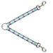 Dog Leash Splitter - Anchor/Stripe Teal/White/Purple Dog Leash Splitters Buckle-Down   