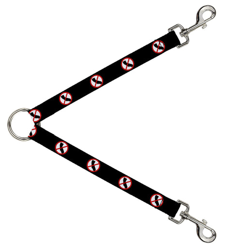 Dog Leash Splitter - Anti-California Logo Black/Red/White Dog Leash Splitters Buckle-Down   