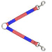 Dog Leash Splitter - Americana Stars & Stripes2 Red/White/Blue Dog Leash Splitters Buckle-Down   