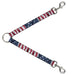 Dog Leash Splitter - American Flag Vertical C/U Dog Leash Splitters Buckle-Down   