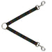 Dog Leash Splitter - BD Monogram Black/Multi Neon Dog Leash Splitters Buckle-Down   