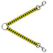 Dog Leash Splitter - Buffalo Plaid Black/Neon Yellow Dog Leash Splitters Buckle-Down   