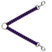 Dog Leash Splitter - Buffalo Plaid Black/Purple Dog Leash Splitters Buckle-Down   