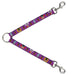 Dog Leash Splitter - Bunny Superhero Purple Dog Leash Splitters Buckle-Down   