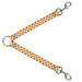 Dog Leash Splitter - Checker White/TN Orange Dog Leash Splitters Buckle-Down   