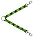 Dog Leash Splitter - Checker Black/Neon Green Dog Leash Splitters Buckle-Down   