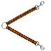 Dog Leash Splitter - Checker Black/Neon Orange Dog Leash Splitters Buckle-Down   