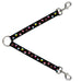 Dog Leash Splitter - Cupcake Sprinkles Black/Multi Color Dog Leash Splitters Buckle-Down   