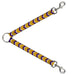 Dog Leash Splitter - Chevron Weave Gold/Purple/White Dog Leash Splitters Buckle-Down   