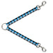 Dog Leash Splitter - Checker Mosaic Blue Dog Leash Splitters Buckle-Down   