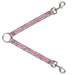 Dog Leash Splitter - Crown Princess Oval Baby Pink/Baby Blue Dog Leash Splitters Buckle-Down   