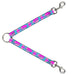 Dog Leash Splitter - Crown Princess Oval Pink/Turquoise Dog Leash Splitters Buckle-Down   