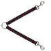 Dog Leash Splitter - Checker Black/Gray/1 Red Dog Leash Splitters Buckle-Down   