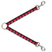 Dog Leash Splitter - Checker Mosaic Red Dog Leash Splitters Buckle-Down   