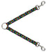 Dog Leash Splitter - Diamonds Black/Multi Color Dog Leash Splitters Buckle-Down   
