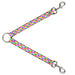 Dog Leash Splitter - Diamonds White/Multi Neon Dog Leash Splitters Buckle-Down   