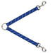 Dog Leash Splitter - Diagonal Stripes Scribble Gray/Blue Dog Leash Splitters Buckle-Down   