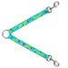 Dog Leash Splitter - Eighties Party Blue/Yellow/Pink Dog Leash Splitters Buckle-Down   