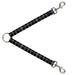 Dog Leash Splitter - Elegant Crosses Black/Grays Dog Leash Splitters Buckle-Down   