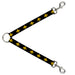 Dog Leash Splitter - Fleur-de-Lis Black/Yellow Dog Leash Splitters Buckle-Down   