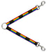 Dog Leash Splitter - Flag American Pride Rainbow/Black Dog Leash Splitters Buckle-Down   